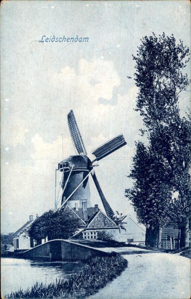 Leidschendam Molen 1906, Verzamelen, Ansichtkaarten | Nederland, Ongelopen, Zuid-Holland, Voor 1920, Verzenden