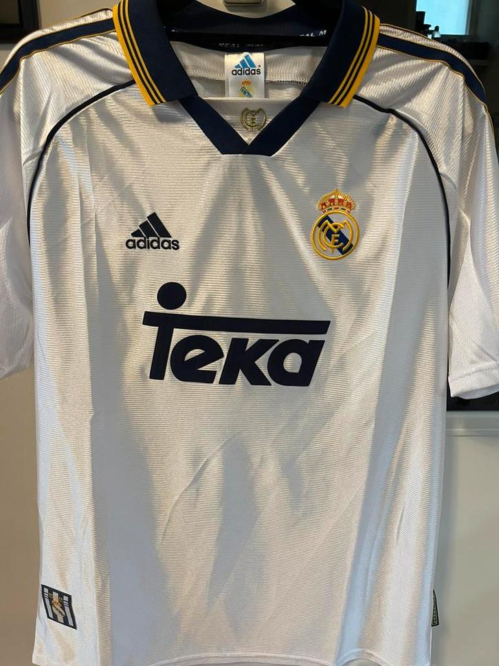 Real Madrid 1998-99 Thuis Shirt, Sport en Fitness, Voetbal, Zo goed als nieuw, Shirt, Maat XL, Ophalen of Verzenden