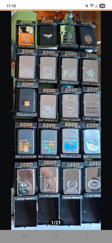 GEVRAAGD: Ik zoek Zippo verzamelingen., Verzamelen, Rookartikelen, Aanstekers en Luciferdoosjes, Zo goed als nieuw, Aansteker