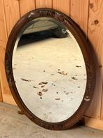 Jugendstil spiegel, 1880-1920. Eiken lijst. Goede staat., Antiek en Kunst, Ophalen, Rechthoekig