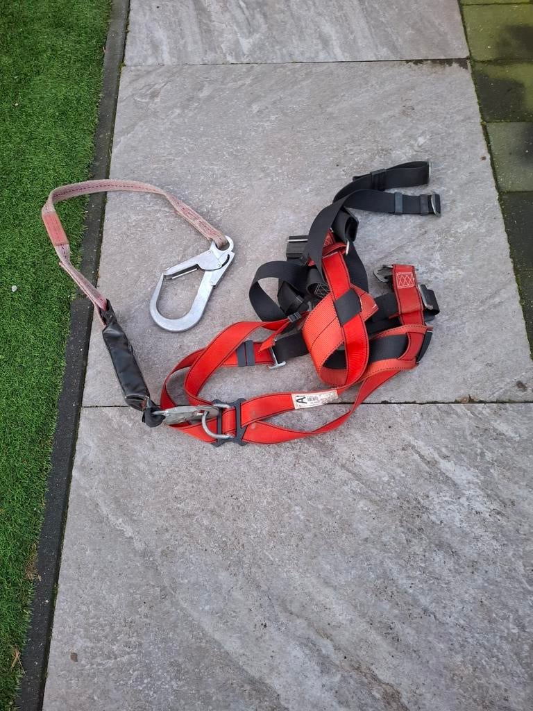 Valbeveiliging harnas compleet., Doe-het-zelf en Verbouw, Ophalen of Verzenden, Zo goed als nieuw