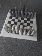 Kleins speksteen schaakstukken,marmeren bord, Hobby en Vrije tijd, Ophalen of Verzenden