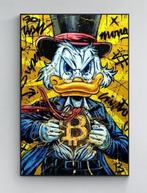 Disney Dagobert Duck Bitcoin Canvas 50x70cm (excl. lijst), Nieuw, Print, Ophalen of Verzenden, 50 tot 75 cm