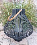 Lantaarn bamboe zwart Windlicht Pomax H52 Lantern Nieuw, Ophalen, 50 tot 75 cm, Zwart, Nieuw