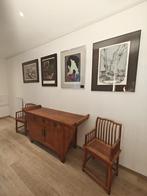 Noord-Chinese dressoir(handgesneden) met 2Huanghuali stoelen, Ophalen of Verzenden