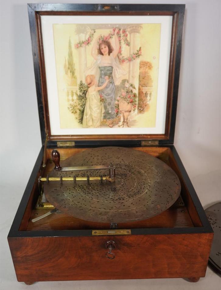 Kalliope speeldoos met bellen, Antiek en Kunst, Antiek | Gereedschap en Instrumenten, Ophalen of Verzenden