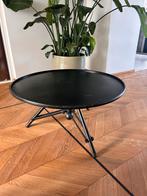 Zwarte salontafel, Ophalen, Gebruikt, 50 tot 100 cm, Rond
