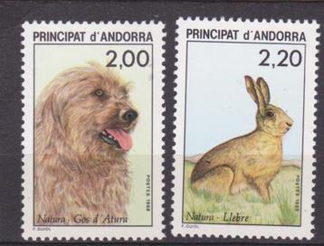 TSS Kavel  3810168 Frans Andorra Postfris minr 394-395 fauna beschikbaar voor biedingen