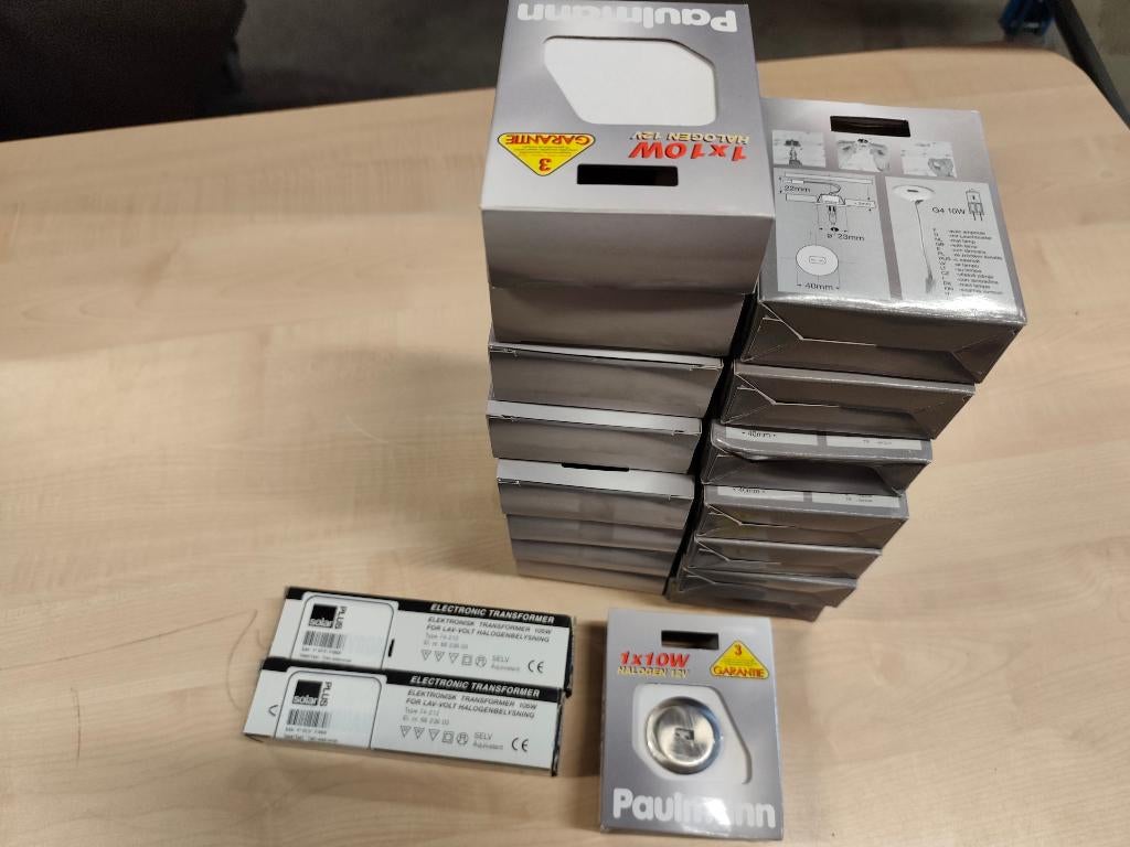 Paulmann halogeen lampen met transformator, Admin@gamerzparadize.nl, Metaal of Aluminium, Paulmann, Nieuw