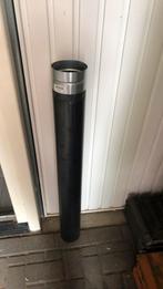 2 meter stalen, zwarte kachelpijp., Ophalen, Overige materialen, 2 tot 4 meter, Zo goed als nieuw