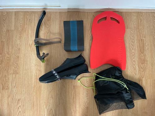 Trainingsset zwemmen/triathlon, Watersport en Boten, Snorkelen, Zo goed als nieuw, Snorkel, Ophalen