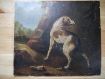 Antiek SCHILDERIJ / Schilderijtje beschikbaar voor biedingen