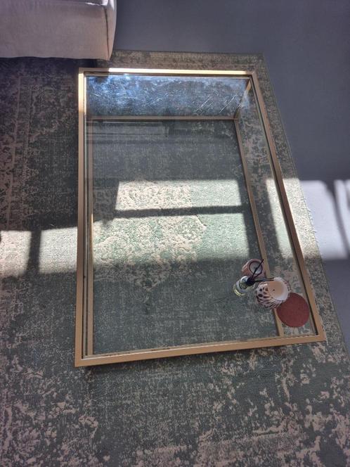 Salontafel, Huis en Inrichting, Tafels | Salontafels, Gebruikt, Minder dan 50 cm, 50 tot 100 cm, 100 tot 150 cm, Rechthoekig, Metaal