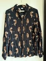 zwarte blouse tijgers maat S CATWALK JUNKIE, Zwart, Ophalen of Verzenden, Zo goed als nieuw, Catwalk Junkie
