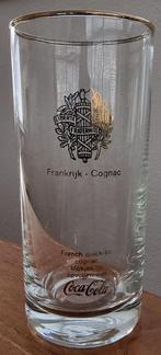 vintage glas Coca-Cola met Frankrijk - Cognac - IGST, Verzamelen, Ophalen of Verzenden, Zo goed als nieuw, Frisdrankglas