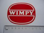 sticker oud WIMPY logo origineel hamburger cult retro, Verzenden, Zo goed als nieuw, Bedrijf of Vereniging