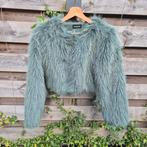 Groene fluffy bontjas (nep) Even & Odd XS/S, Kleding | Dames, Ophalen of Verzenden, Zo goed als nieuw, Maat 34 (XS) of kleiner