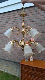 Kroonluchter lamp hanglamp klassiek sierlijk vintage glas, Huis en Inrichting, Lampen | Kroonluchters, Ophalen, Zo goed als nieuw