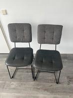 Twee eetkamer stoelen, Huis en Inrichting, Ophalen, Gebruikt, Grijs, Twee