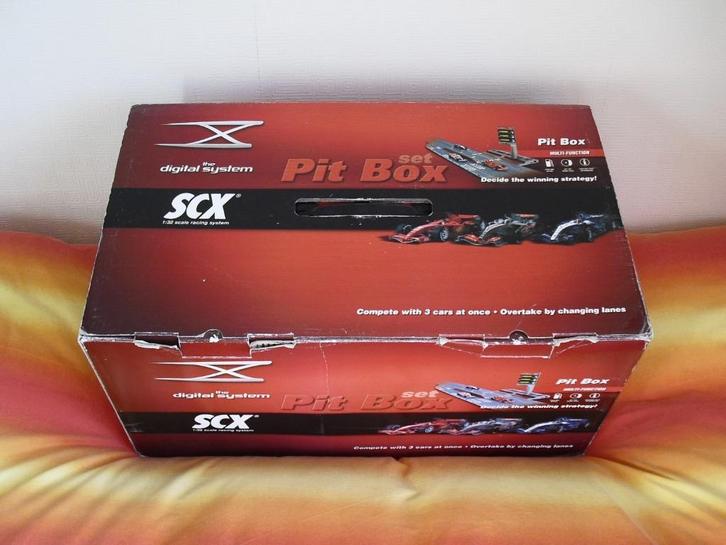 SCX The Digital System Pitbox Set F1, Kinderen en Baby's, Speelgoed | Racebanen, Gebruikt, Racebaan, Elektrisch, Overige merken