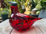 Iittala Oiva Toikka Birds Robijnvogel Goud Zilver 1996-2014, Antiek en Kunst, Kunst | Designobjecten, Ophalen of Verzenden