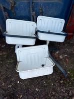 Uitstortgootsteen - Emaille - 3 stuks beschikbaar, Ophalen, Minder dan 50 cm, Gebruikt, X