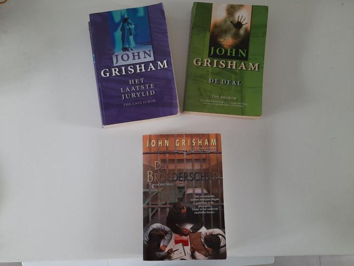 De deal, De broederschap en Het laatste jurylid,John Grisham, Boeken, Thrillers, Gelezen, Amerika, Ophalen of Verzenden
