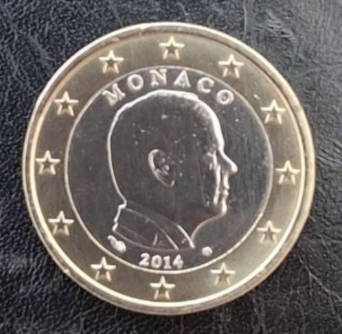 Monaco 1 euro 2014 UNC <> in plastic muntcapsule !!!, Postzegels en Munten, Munten | Europa | Euromunten, Losse munt, 1 euro, Monaco