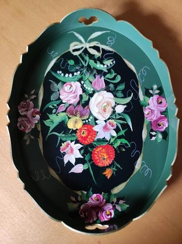 brocante dienblad  beschikbaar voor biedingen