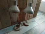 Stoer industriële oude werkplaats lampen, Huis en Inrichting, Lampen | Tafellampen, Ophalen of Verzenden, Gebruikt, 50 tot 75 cm