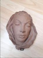 vintage wandmasker Majolika G. Wolterhoff 50er, Ophalen, Huis en Inrichting