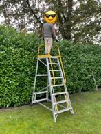 TE HUUR Hoge Trap Bordestrap Platformtrap Magazijntrap, Doe-het-zelf en Verbouw, Ladders en Trappen, Ophalen, Zo goed als nieuw