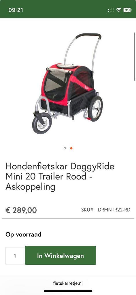 DoggyRide Mini Hondenfietskar - Compact & Handig!, Fietsen en Brommers, Fietsaccessoires | Aanhangers en Karren, Zo goed als nieuw