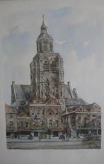 Bob Brobbel - Bergen op Zoom "De Peperbus" en Markt, Antiek en Kunst, Kunst | Litho's en Zeefdrukken, Ophalen