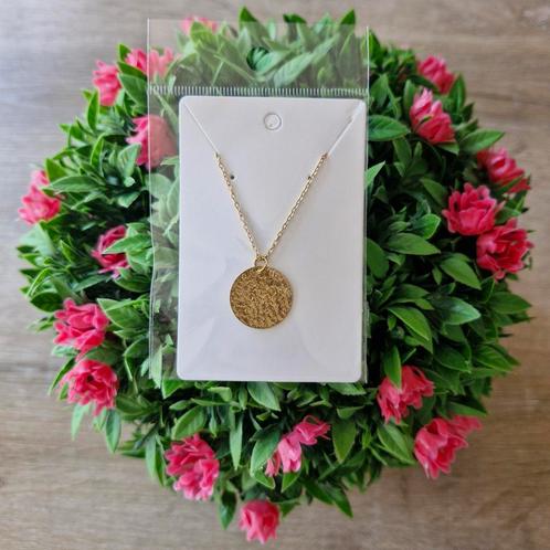 Goudkleurige rvs ketting. 'Classy', Sieraden, Tassen en Uiterlijk, Kettingen, Zo goed als nieuw, Overige materialen, Goud, Ophalen of Verzenden
