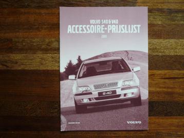 Volvo S40 & V40 accessoire-prijslijst (2001) beschikbaar voor biedingen