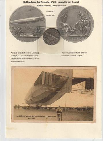 Notlandung des Zeppelins XVI in Luneville am 3. April 1913 beschikbaar voor biedingen