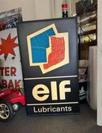 Oude grote elf olie reclame lichtbak, Verzamelen, Merken en Reclamevoorwerpen, Ophalen, Gebruikt, ., Lichtbak of (neon) lamp