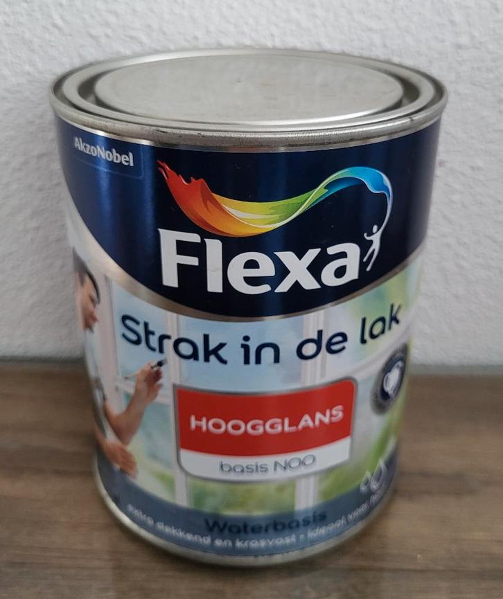 Nieuw  Flexa Strak in de lak Lakverf hoogglans Waterbasis wi, Huis en Inrichting, Woonaccessoires | Overige, Nieuw, Ophalen of Verzenden
