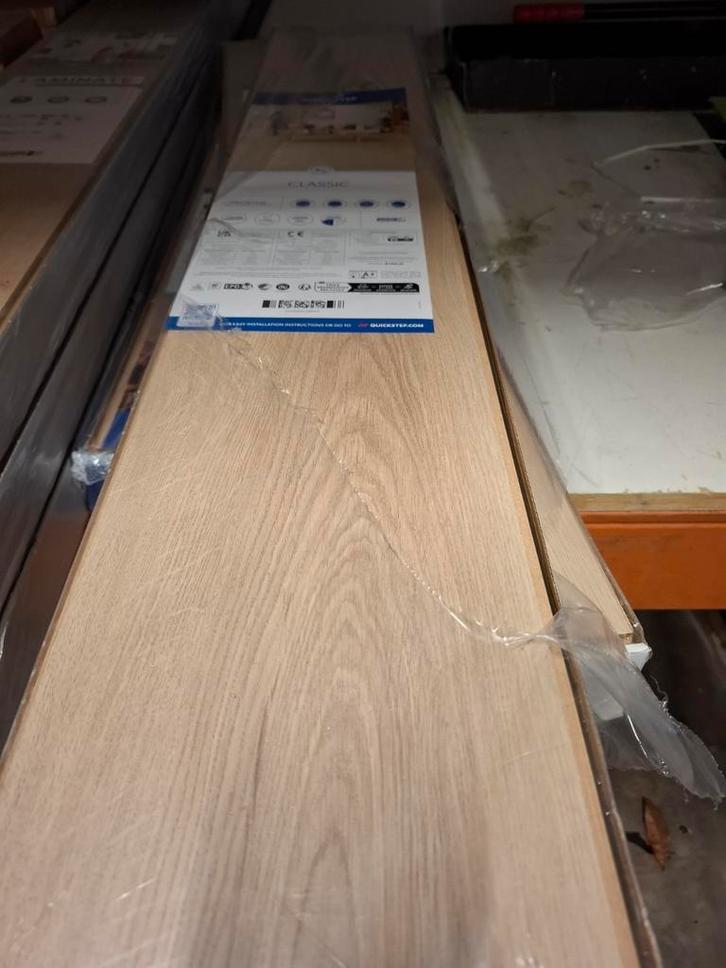 Quickstep Classic Laminaat - Nieuw in verpakking 4.5 m2, Doe-het-zelf en Verbouw, Vloerdelen en Plavuizen, Nieuw, Laminaat, Kunststof