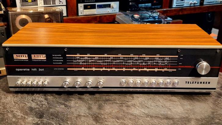 TELEFUNKEN OPERETTE HIFI 301 RECEIVER • MET GARANTIE, Audio, Tv en Foto, Versterkers en Receivers, Zo goed als nieuw, Stereo, Minder dan 60 watt