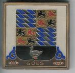 Westraven cloisonne tegel Porceleyne Fles Wapen van Goes, Antiek en Kunst, Ophalen of Verzenden