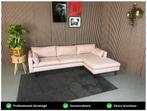 GRATIS LEVERING Loungebank Oudroze 255x160 REFURBISHED, Huis en Inrichting, 250 tot 300 cm, Hoekbank, Ophalen of Verzenden, Zo goed als nieuw
