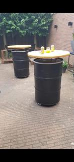 Mooie statafels van olievaten, Ophalen of Verzenden, Gebruikt