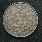 Prachtige 1 cent 1919 - Wilhelmina, Koningin Wilhelmina, Ophalen of Verzenden, 1 cent, Losse munt