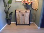 Mangohouten kabinet kast, Huis en Inrichting, Kasten | Buffetkasten, Ophalen, Gebruikt, 100 tot 150 cm, 100 tot 150 cm