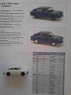 Wiking. VW 1600. 1:87.  1967-1974, Hobby en Vrije tijd, Modelauto's | 1:87, Verzenden, Zo goed als nieuw, Auto, Wiking