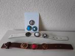 Leren Armbanden Set Schuifbare Bedels, Sieraden, Tassen en Uiterlijk, Armbanden, Ophalen of Verzenden, Gebruikt, Leer, Met bedels of kralen
