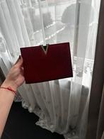 Elegante rode clutch tas met gouden detail – perfecte staat, Ophalen, Zo goed als nieuw, Rood