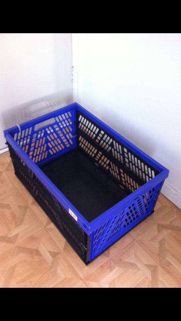 Stevige fietskrat groot ca.45ltr,kunststofkrat,opbergkrat, Hobby en Vrije tijd, Overige Hobby en Vrije tijd, Gebruikt, Ophalen of Verzenden